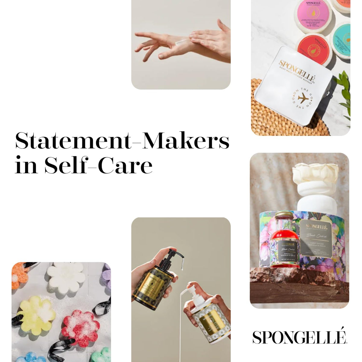 SPONGELLÉ graphic highlighting 30+ uses for long-lasting foot care value