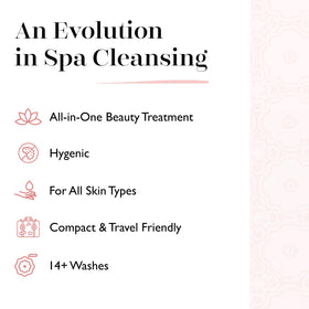 SPONGELLÉ sponge being used on heels to smooth rough skin effectively
