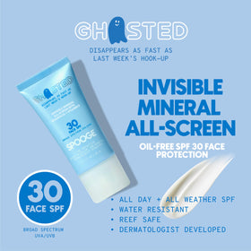 SPOOGE Ghosted creamy texture close-up illustrating sheer, non-greasy finish