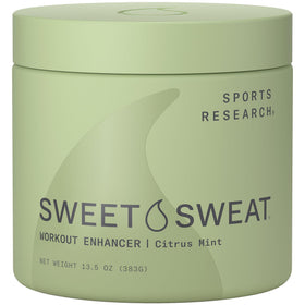 Sports Research Sweet Sweat front jar showing clear jar and branding for easy identification