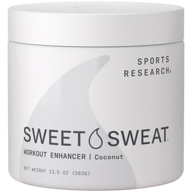 Sports Research jar front view showing coconut-workout gel benefit