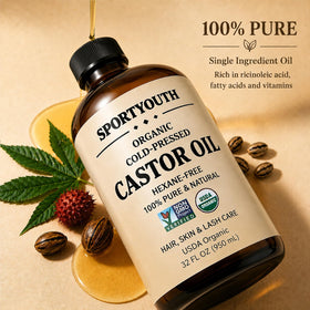 SPORTYOUTH product label with USDA organic seal highlighting certified purity