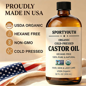 SPORTYOUTH oil drop close-up showing smooth, thick texture for deep nourishment