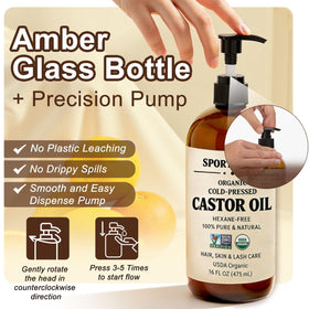 SPORTYOUTH pump dispenser close-up for clean, precise, mess-free application benefit