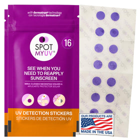 SPOTMYUV front packaging showing 32-count pack and benefits