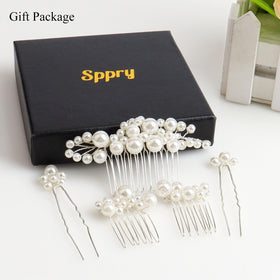 Sppry bridal model wearing combs with veil demonstrating polished ceremony look