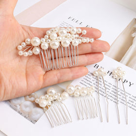 Sppry hair comb inserted in a bun showing stable hold and elegant accent