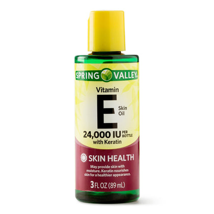 Spring Valley bottle front view showing label and clean packaging for targeted moisturization