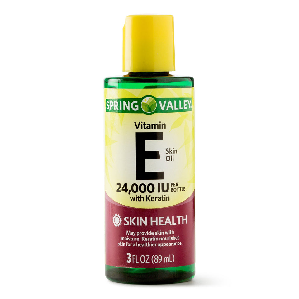 Spring Valley bottle front view showing label and clean packaging for targeted moisturization