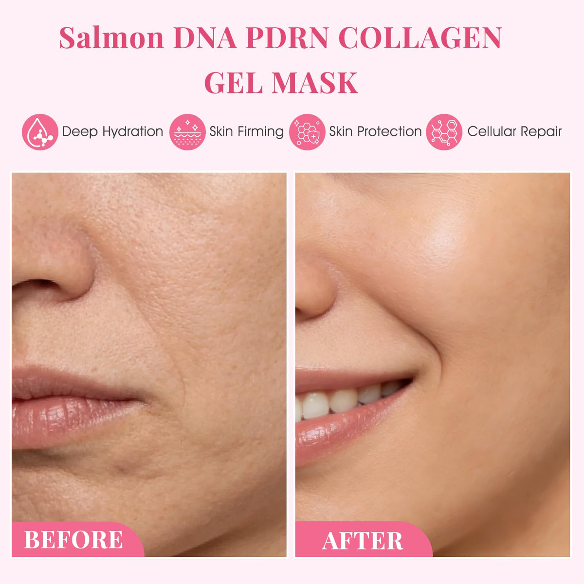 SPRINGSKY mask in hand showing size and easy application benefit