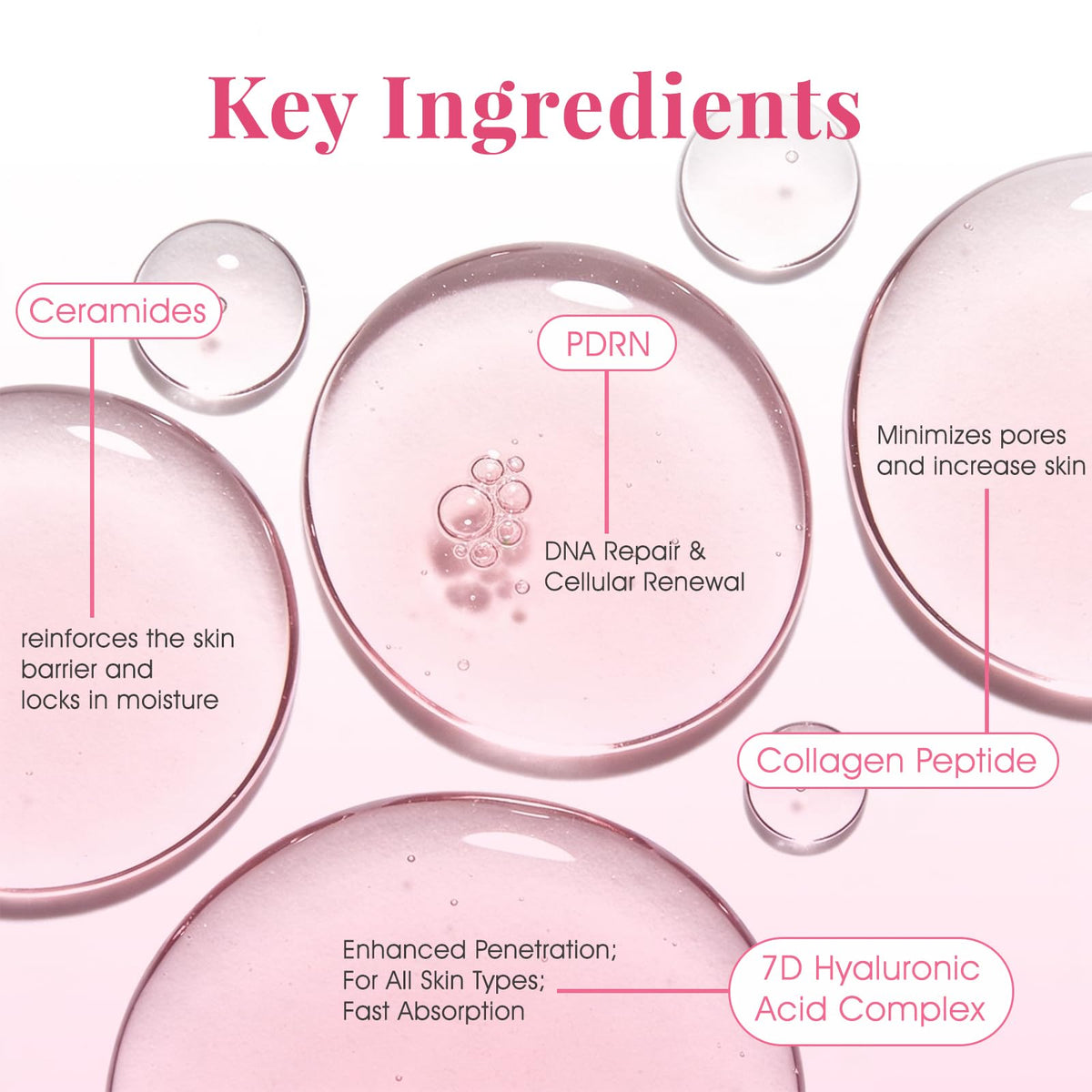 SPRINGSKY close-up gel texture of mask demonstrating hydrating feel