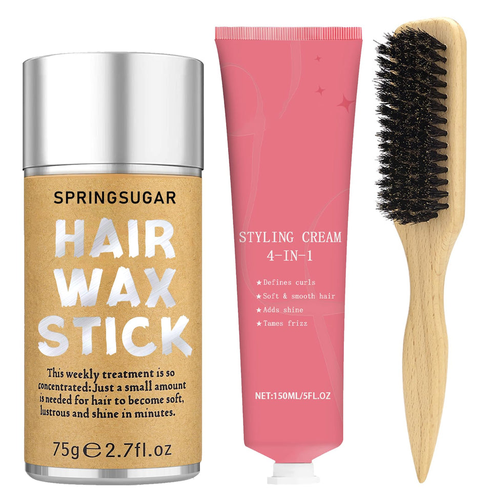 SPRINGSUGAR front packaging showing complete 4-in-1 styling kit and benefits