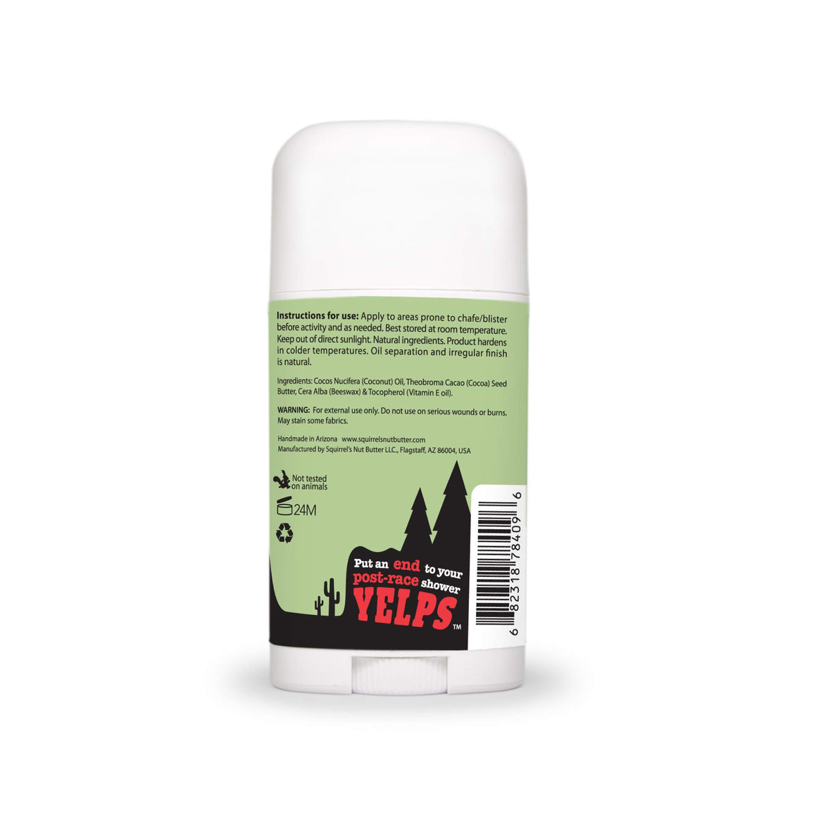 Squirrel's Nut Butter lifestyle runner using product for comfort during training