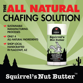 Squirrel's Nut Butter open twist stick revealing balm for easy, mess-free use
