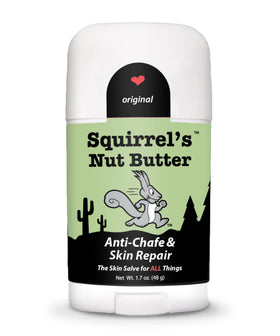 Squirrel's Nut Butter front label showing product benefits and size
