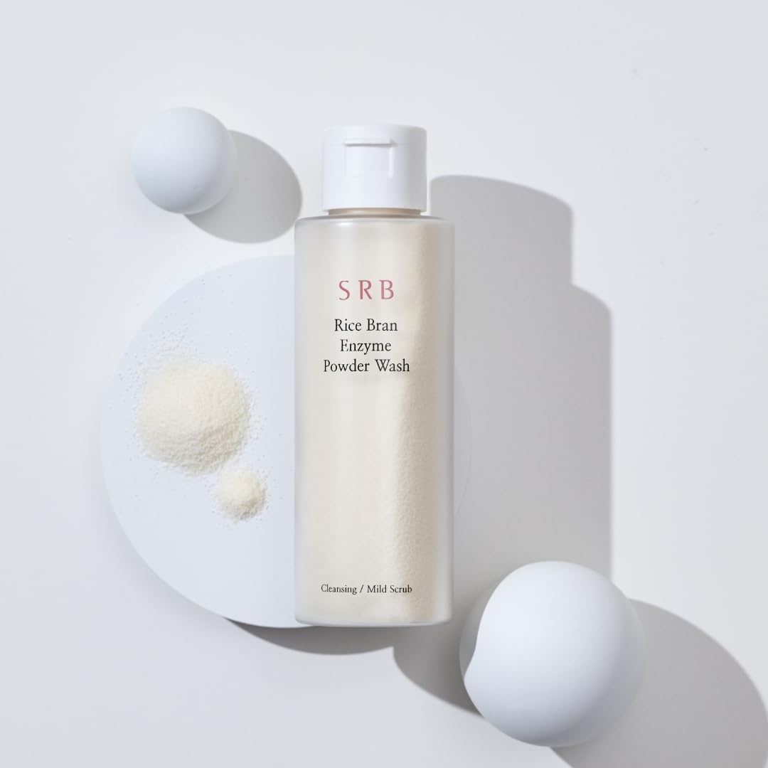 SRB rice grains and bran close-up suggesting nourishing, gentle exfoliation