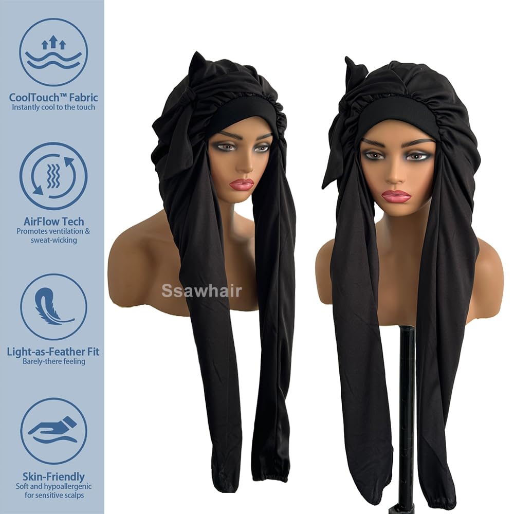 Ssawhair interior view showing roomy lining for bulky braids and comfort benefit