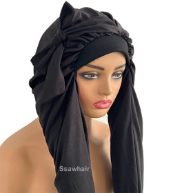 Ssawhair bonnet under pillow during sleep showing reduced friction and frizz benefit