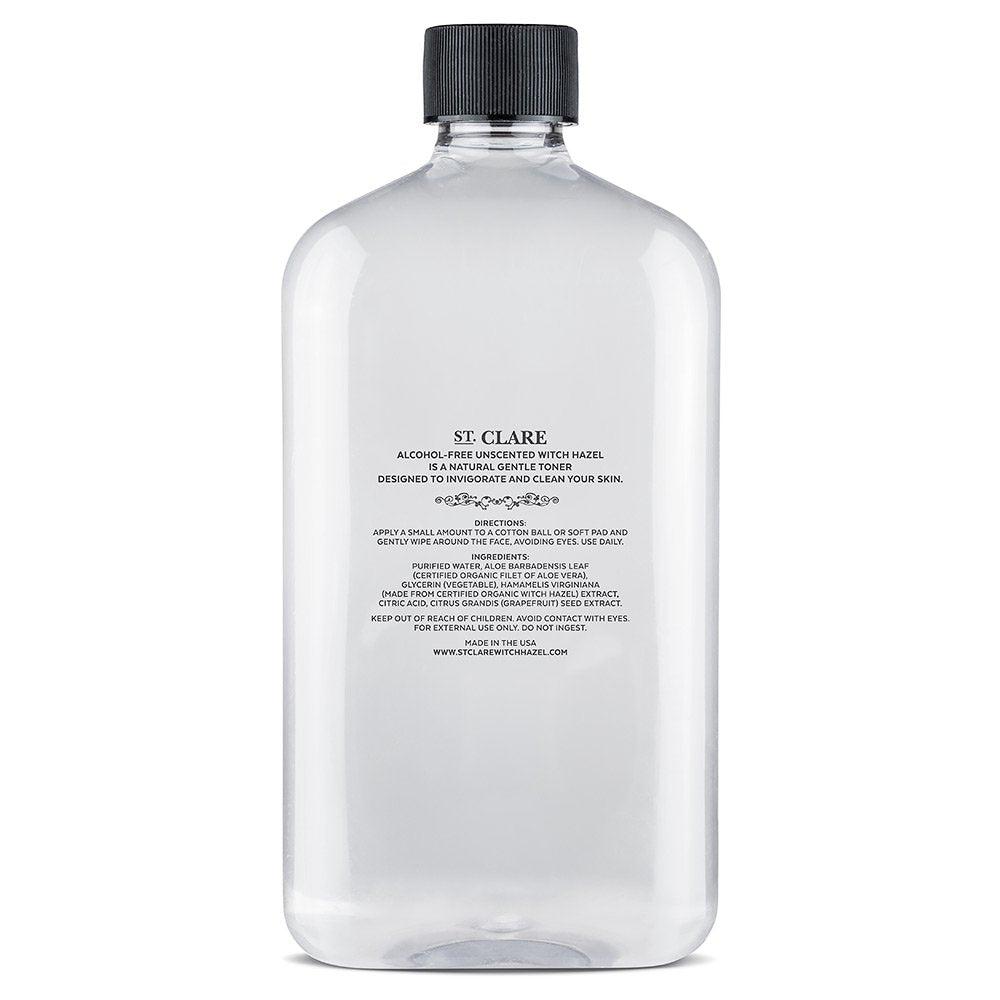 St Clare packaging back showing safety and ingredient transparency benefit