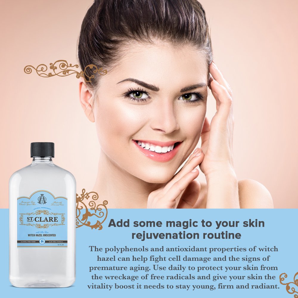 St Clare toner on cotton pad removing impurities for clearer pores