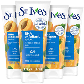 St. Ives front packaging showing acne control benefits and 4-pack convenience