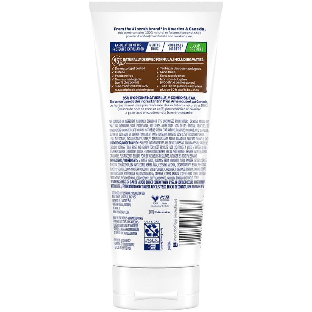 st. ives open tub showing creamy coconut texture and exfoliant benefits