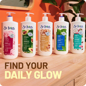 St. Ives four-pack group shot emphasizing value and supply benefit