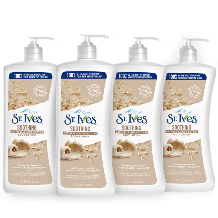 St. Ives front packaging 21 fl oz pump showing product and benefits
