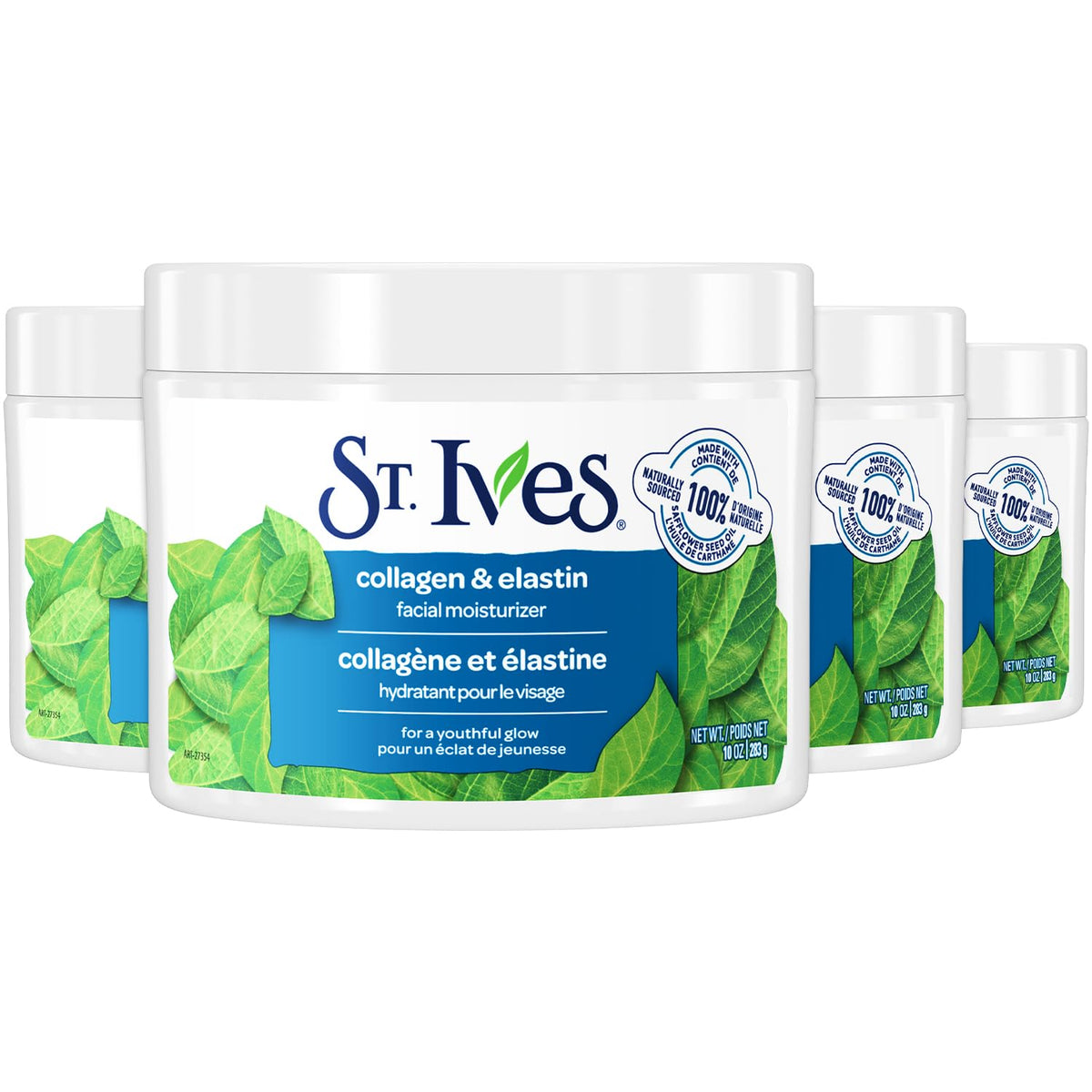 St. Ives front packaging showing collagen elastin label and benefits