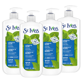 St. Ives front pump bottle showing label and size for easy identification and daily use