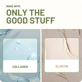 St. Ives label and ingredient panel showing collagen and elastin information for transparency
