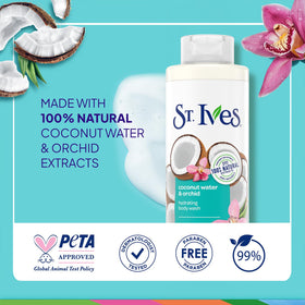 St. Ives in-shower lifestyle scene showing refreshing cascade benefit