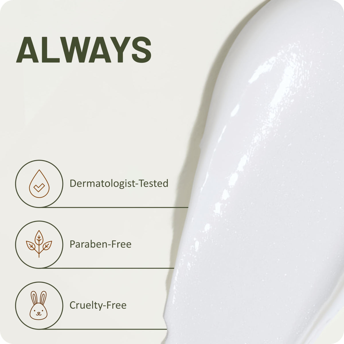 St. Ives lotion smeared on arm before and after to show improved skin appearance