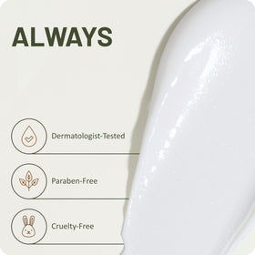 St. Ives lotion smeared on arm before and after to show improved skin appearance