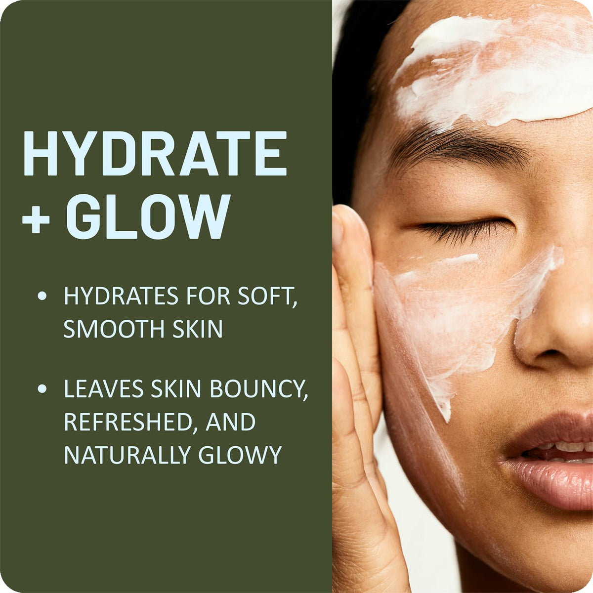 St. Ives moisturizer being dispensed onto hand demonstrating easy application
