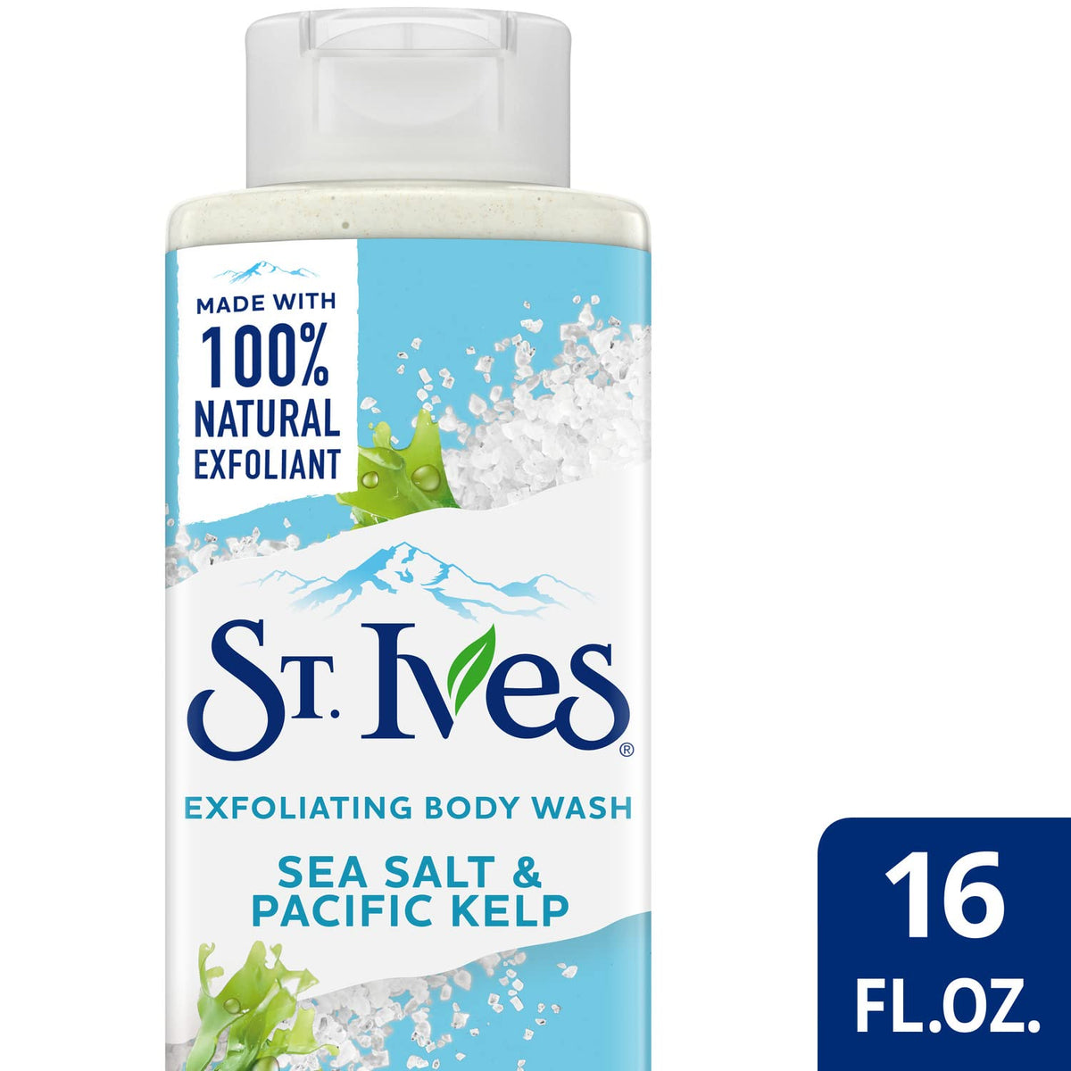 St. Ives pump dispensing wash into hand for easy application