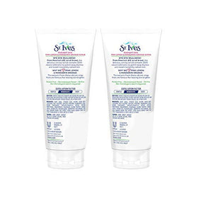 St. Ives scrub on fingers demonstrating easy application and feel