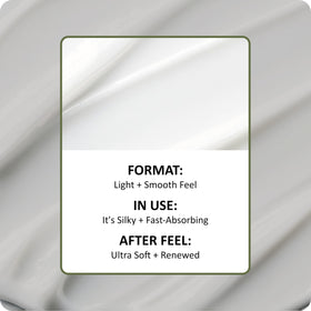 St. Ives lotion texture close-up showing smooth cream for fast absorption and hydration