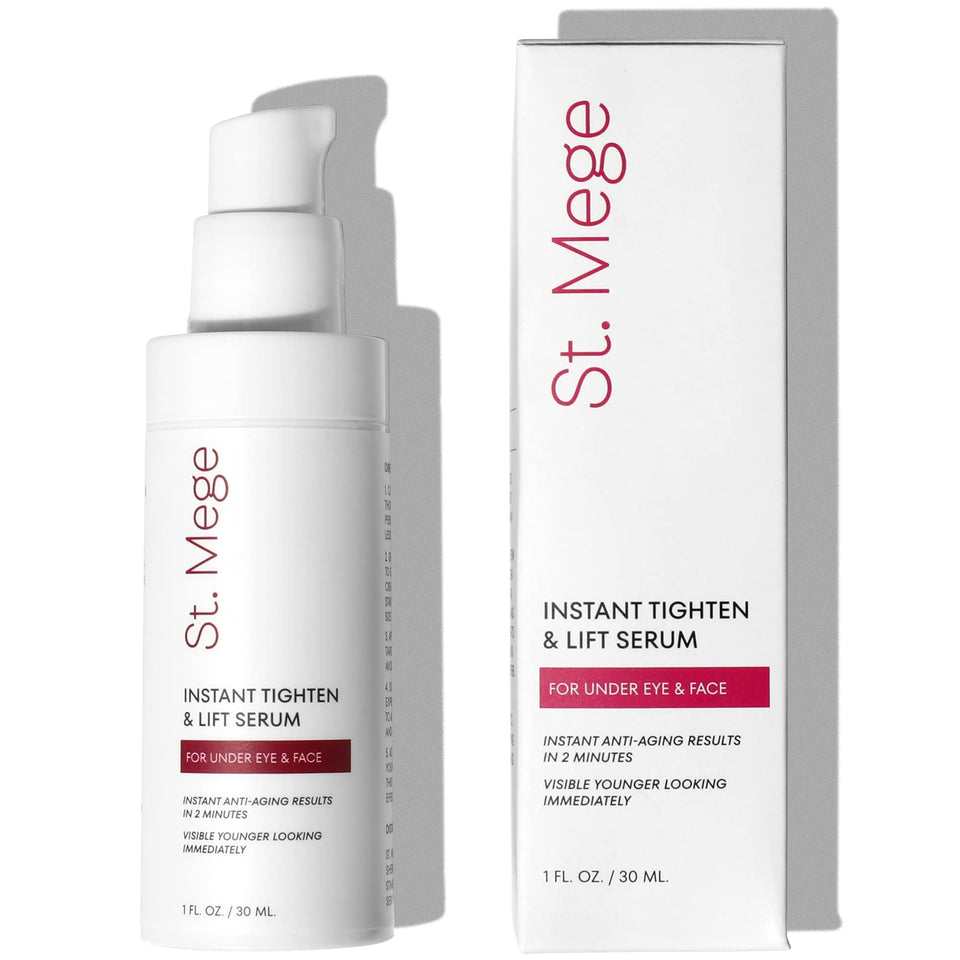 St. Mege front packaging showing product and 1 fl oz size for confidence