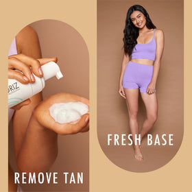 st. moriz label close-up highlighting aloe vera and vitamin E benefits