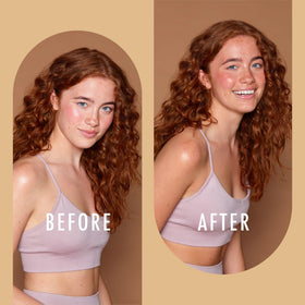 ST. MORIZ mixed with moisturizer in palm showing easy blending benefits