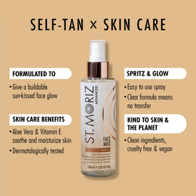ST. MORIZ mist nozzle close-up highlighting even spray delivery benefit