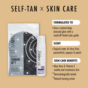 st. moriz mousse texture close-up showing creamy foam for smooth blend benefit