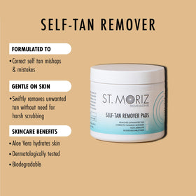 St. Moriz pad texture close-up demonstrating gentle, moist formula