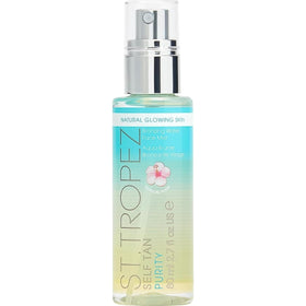 St.Tropez face mist front packaging showing bottle and label benefits