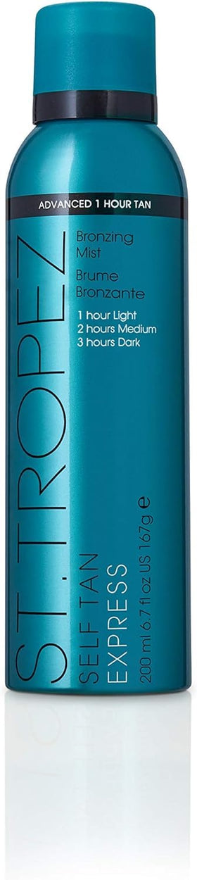 St.Tropez front bottle showing label and easy full-body application benefit