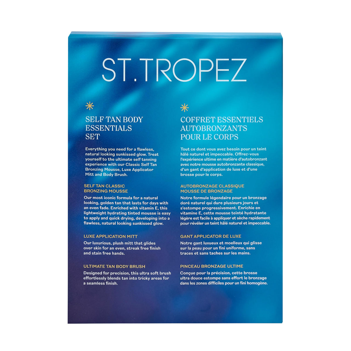 st.tropez size comparison hand displaying bottle and tools scale for travel-friendly kit
