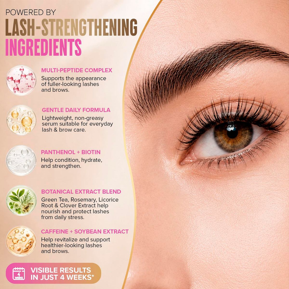 STACY LASH before and after lashes showing visible fullness