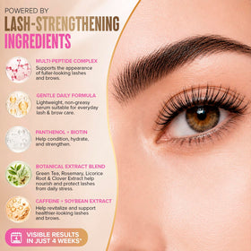 STACY LASH before and after lashes showing visible fullness