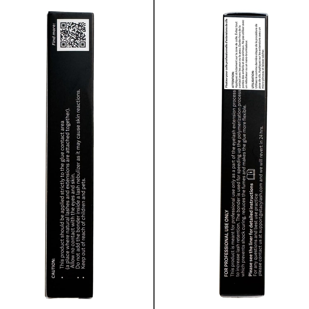 STACY LASH ingredient callout and cruelty-free certification badge